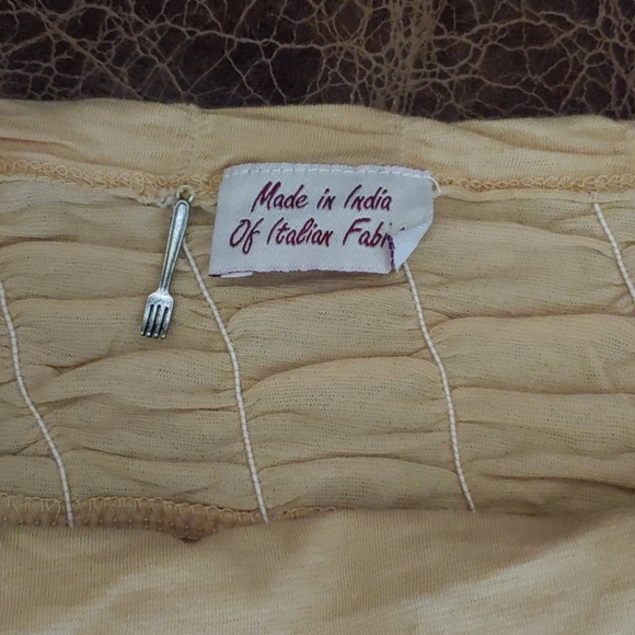 Tan Ruched Stretchy Tube Top - Picture 3 of 4